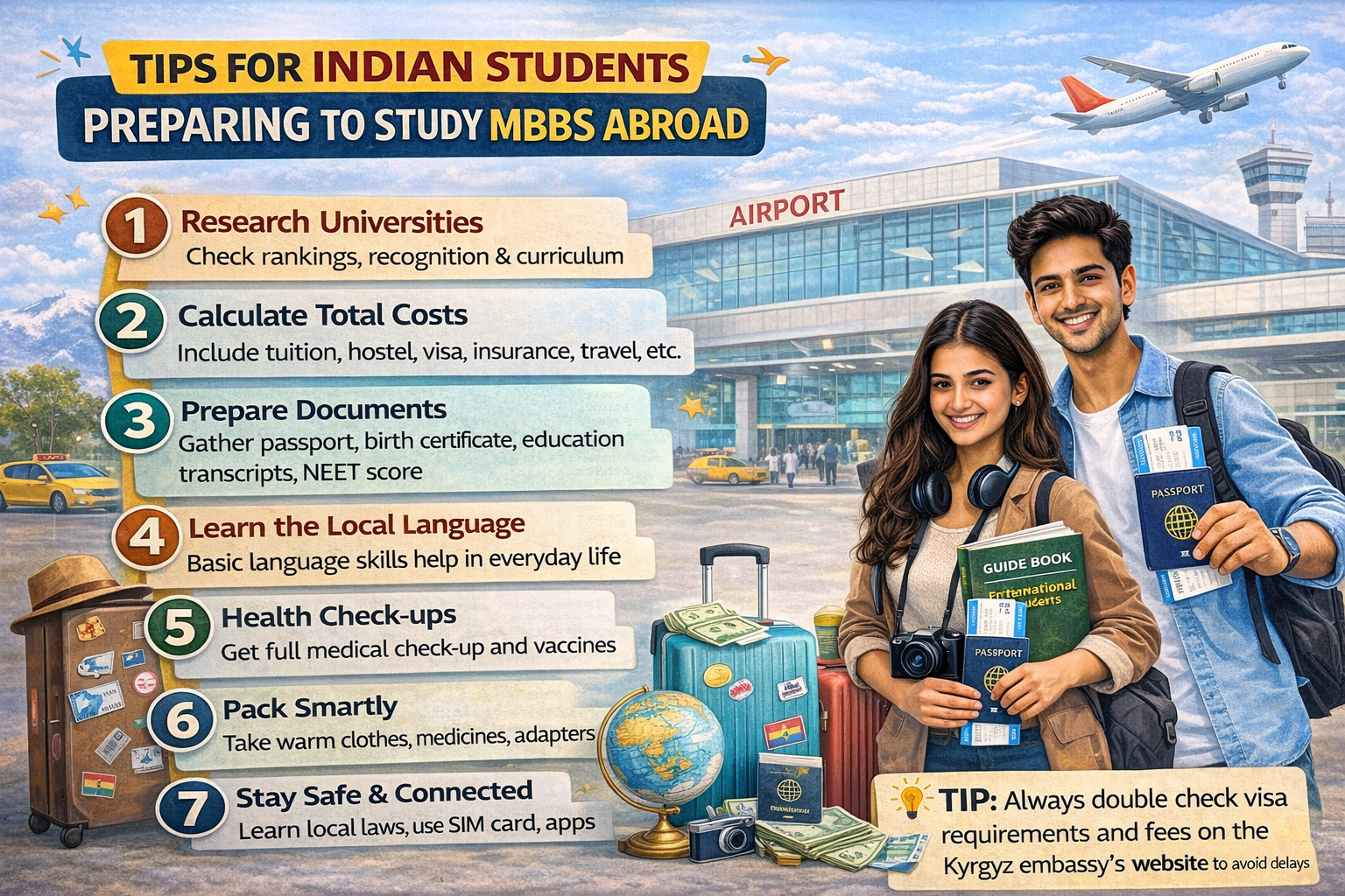Tips for Indian Students Preparing to Study MBBS Abroad